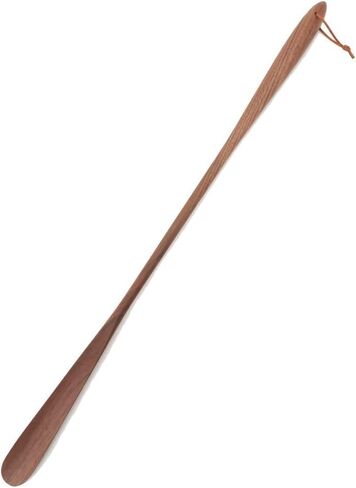 SASAHARA Shoehorn Maru مقاس 30.3 بوصة، مقبض طويل، لبيسة حذاء خشبية، صنع في اليابان، لبيسة حذاء، لون بني، خشب الجوز in Saudi Arabia