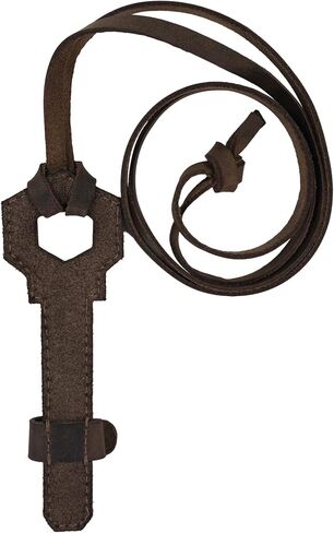 Hide & Drink - Key Shape Adjustable Eyeglasses Strap Handmade from Full Grain Leather - Bourbon Brown in Saudi Arabia