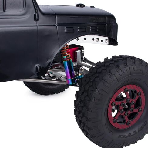 ممتص الصدمات RC قطعتان من مخمدات RC مع غطاء إزاحة لـ 1/10 RC Crawler SCX10 TRX4 Capra LCG Cheater Rigs VS4-10 90046 D90 (95 مم قطعتان) in Kuwait