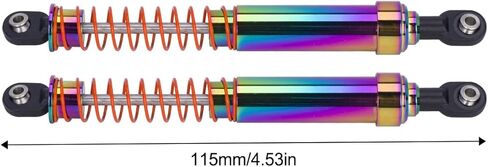 RC Shock Absorber 2 Pcs RC Dampers with Offset Cap for 1/10 RC Crawler SCX10 TRX4 Capra LCG Cheater Rigs VS4-10 90046 D90 (95mm 2pcs) in Kuwait