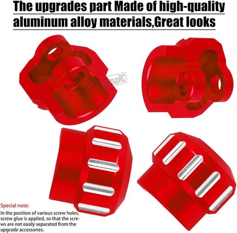 RC #45 Steel Shock Standoff Set&Shock Cap Protector Upgrade Parts for 1/8 KRATON/NOTORIOUS/OUTCAST/TYPHON 6S BLX,1/7 INFRACTION/MOJAVE/FIRETEAM 6S BLX.Shock Absorber Bracket Screw&Shock Cap.Red in Kuwait