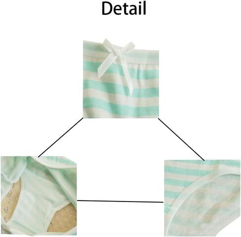 Teen Girls Underwear for 12 Pack Cotton Briefs (L, Multicolor, 8-16Years) in Saudi Arabia