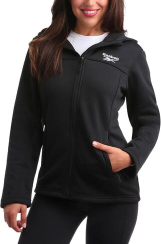 Reebok Women's Jacket - Windproof Woven Softshell Jacket with Hood for Running, Hiking - Lightweight Jackets for Women (S-XL) in Kuwait