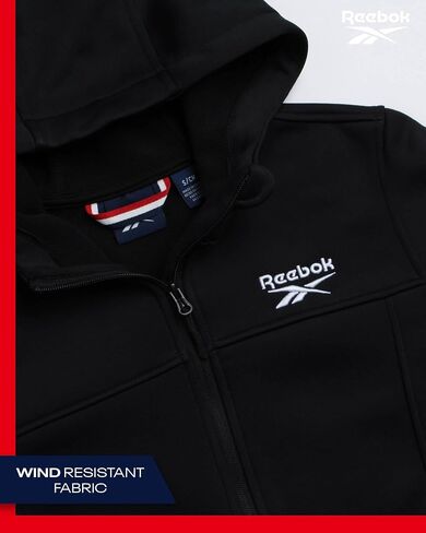 Reebok Women's Jacket - Windproof Woven Softshell Jacket with Hood for Running, Hiking - Lightweight Jackets for Women (S-XL) in Kuwait