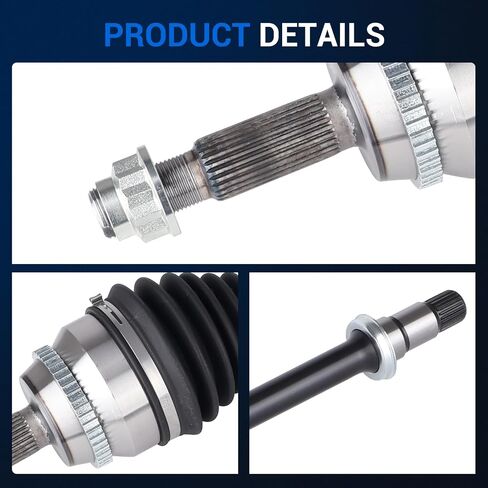 مجموعة عمود المحور Autoround 665247 CV متوافقة مع Toyota Camry 2002-2009، Highlander 2001-2007، Solara 2004-2008، L4 2.4L، جانب الركاب الأيمن الأمامي، استبدال # 4341006231 in Saudi Arabia
