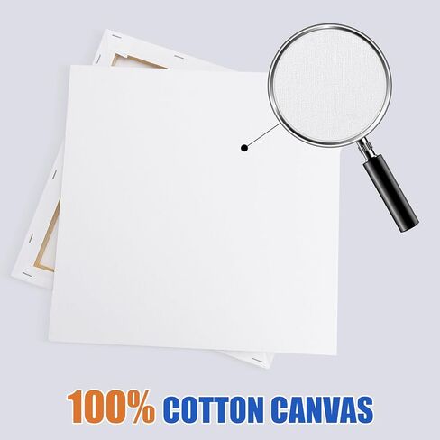 4 Pack Stretched Canvas Boards for Painting 8x10 Inch,Canvas Boards,Cotton Blank Canvas,Boards & Panels for Painting Acrylic and Oil, Art Supplies for Adults and Teens (4 Pack-8x10 Inch) in Saudi Arabia