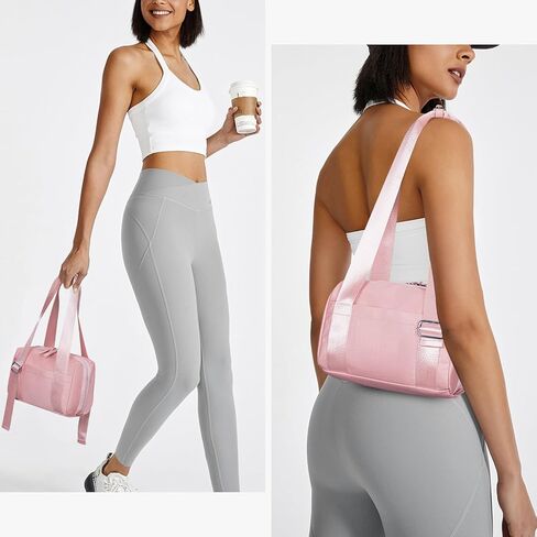Mini Gym Bag Small Duffle Bags Tote for Women Pink Workout Bag Lightweight for Weekender Travel Sports Yoga Fitness in Saudi Arabia