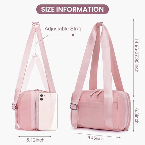 Mini Gym Bag Small Duffle Bags Tote for Women Pink Workout Bag Lightweight for Weekender Travel Sports Yoga Fitness in Saudi Arabia