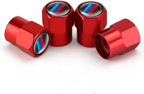 أغطية صمامات جذعية لإطارات عجلات السيارة متوافقة مع سلسلة BMW M 3 5 7 X1 X3 M3 M5 X1 X5 X6 (أسود) in Saudi Arabia