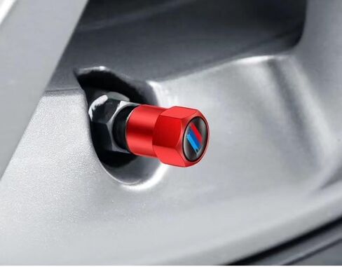 أغطية صمامات جذعية لإطارات عجلات السيارة متوافقة مع سلسلة BMW M 3 5 7 X1 X3 M3 M5 X1 X5 X6 (أسود) in Saudi Arabia