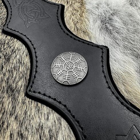 JAOYU Medieval Headpiece Embossed Faux Leather Headband Adjustable Renaissance Cosplay Costume Ren Faire Accessories in Kuwait