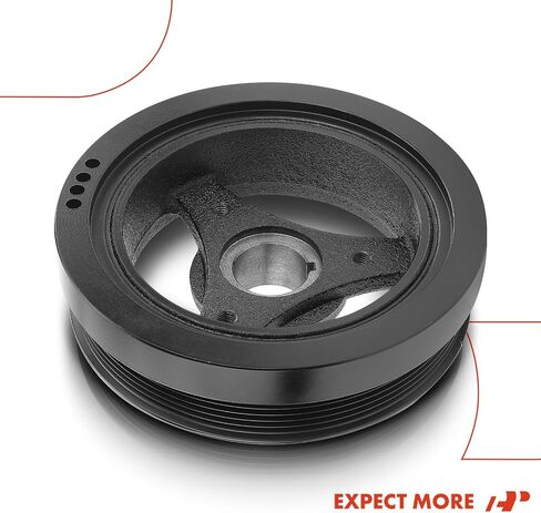 بكرة العمود المرفقي المتوازن للمحرك الممتاز - SOHC V8 4.6L - متوافقة مع Ford وLincoln & Mercury -01-14- E-150، F-150، Explorer، Expedition، Town Car، Mountaineer والمزيد، ل# 1W7Z6312A in Saudi Arabia