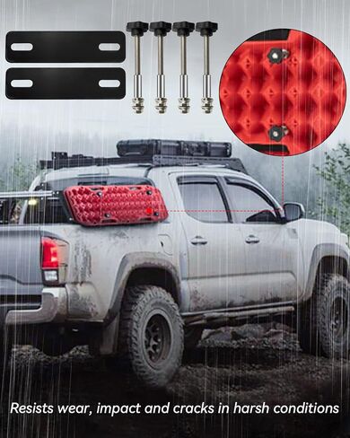 Recovery Track Mounting Pins Kits Adjustable Support Brackets for Traction Boards, Fit for All Recovery Tracks with 4.72"-6.69" 12-17cm Hole Spacing in Saudi Arabia
