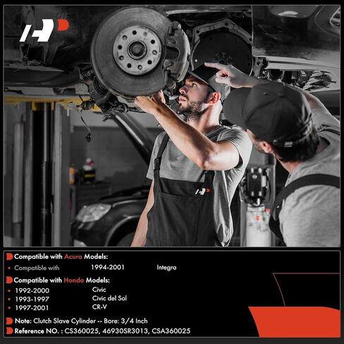 أسطوانة القابض الممتازة متوافقة مع Honda CR-V CRV 1997-2001، Civic 1992-2000، Civic del Sol 1993-1997 & Acura Integra 1994-2001، استبدال # 46930SR3013 in Saudi Arabia