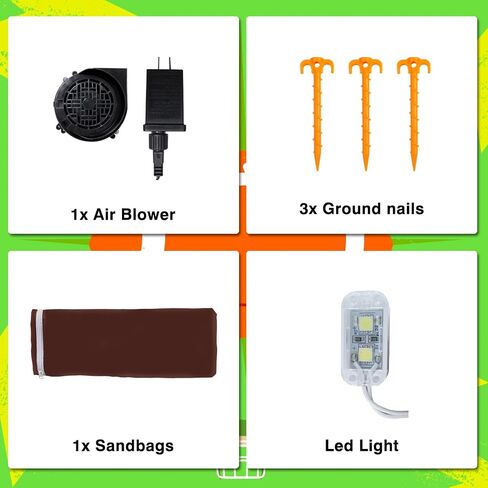 Icywye 6FT Large Football Party Decorations - Outdoor Football Inflatable Decor with Built-in LED Light - Indoor Football Themed Party Supplies Blow Up Decoration for Yard Holiday in Saudi Arabia