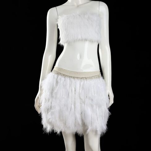Miuco Womens Feather Skirt in Saudi Arabia