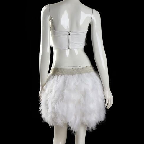 Miuco Womens Feather Skirt in Saudi Arabia