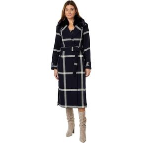 Vince Camuto Plaid Wool Coat V22767B