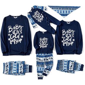 PATPAT Family Christmas 2 Pcs Pjs Matching Sets Xmas Holiday Jammies Christmas Pajamas Sleepwear Loungewear