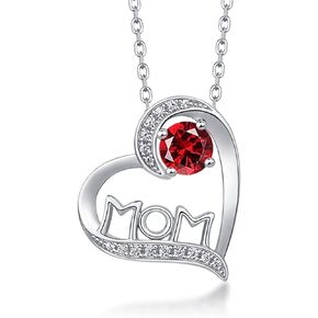 Mother's Birthday Gift for Women 925 Sterling Silver November Birthstones Birthday Necklace S925 Silver Jewelry with Birthstone Pendant, Ideal Chrismas Valentine's or Mothers Day Gifts for Her