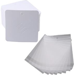 100Pcs/lot Brooches Display Card Blank Kraft Paper-Tag Jewelry Packaging Card Small Business Sale Hang-Price-Tag Card White Kraft Paper