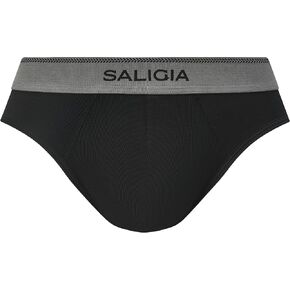 SALIGIA Retro Classic Men's Briefs - Premium Cotton Men's Underwear Pack with Breathable and Supportive Double-Layered Pouch