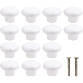 KINJOEK 40 Packs Ceramic Cabinet Knobs, Vintage Ceramic Door Knobs Pull with 0.98 Inch Screws, Handles Drawer Cupboard Kitchen Cabinet Knobs for Home Kitchen Office Bathroom and Dresser
