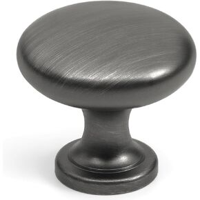 HESTIA HARDWARE 10 Pack | Satin Nickel Knobs Round Cabinet Knobs - Drawer Knobs Brushed Nickel - 1.15 Inch (29mm) Knob Brushed Nickel Cabinet Knobs and Pulls (Z5.10.S)