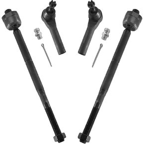 ASTAPRO - Front Tie Rod Ends for Chevy GMC Sierra Silverado 1500 Suburban Tahoe Yukon Cadillac Escalade, 4 Inner and Outer Tie Rod Ends Replacement