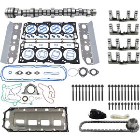 GELUOXI MDS Lifters Camshaft Gasket Timing Kit Replacement for 2009-2015 Dodge Ram 1500 5.7L HEMI 53022263AF 53021726AD 53021726AE