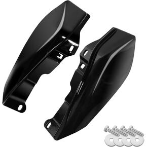 Mid Frame Air Heat Deflectors for Harley Touring Street Glide Electra Glide Road Glide Road King and Trike Models 2009-later with Standard Equipment Mid-Frame air deflectors