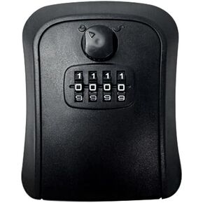 Key Lock Box with Code, Outdoor Lock Box for House, Supports Wall-Mounted and Peephole Installations. Safe with Combination Lock. Key and Storage lockbox. Suitable for Homes, Offices, and Apartments