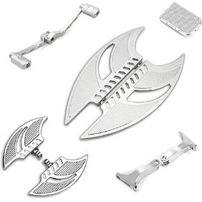 for Harley Chrome floorboard Passenger footboards Road King FLHR Road Street Glide Ultra Limited Low FLHTKL Heel Toe Shift Lever 1980-2023