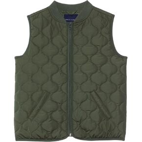 Janie and Jack Quilted Vest (Toddler/Little Kids/Big Kids) - Jacket for Kids - Zippered Front - Sleeveless Multicolor 6 3-4 Years One Size in Saudi Arabia