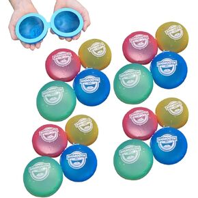 BigMouth Inc Reusable Magnetic Water Balloons, Outdoor Summer Water Toys for Kids, Quick Fill Splash Activity - 8 Pack