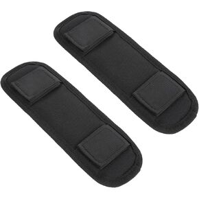 2 Pcs Bag Strap Pad Shoulder Pad for Bag Strap Replacement Removable Decompression Shoulder Strap Pad Black Luggage Bags Shoulder Strap Cushion for Guitar, Laptop, Camera, Backpack Satchel Pad