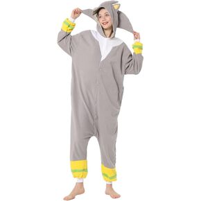 Unisex Animal Onesie Pajamas One Piece Cosplay Costume for Halloween