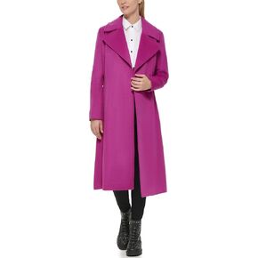 KARL LAGERFELD Women's Luxe Twill Classic Belted Maxi