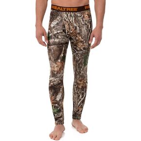 ملابس داخلية حرارية من الصوف الثقيل من Realtree Edge للرجال - بنطال صيد بطبقة أساسية مموهة للطقس البارد، مقاس X-Large in Kuwait