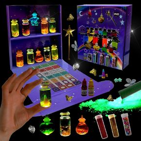 18pcs Bottles for Hallween and Christmas DIY Mixies Potion Decorations,Creativity Art Toy for Girls, Fun Birthday Gift Toys for Girl 6 7 8 9 10