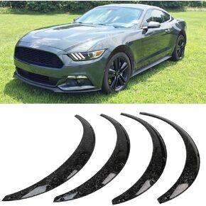 Universal Fender Flares 4PCS Car Large Fender Wide Body Kit Flexible Wheel Arches Edge Trim Protector PP Material,Ford Mustang Car,Honda,JDM Modern(84cm-Wide Body)
