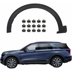 WFLNHB Black Driver Left Side Front Wheel Arch Trim Fender-flares Replacement for 2020 2021 Explorer LB5Z16039AA FO129013