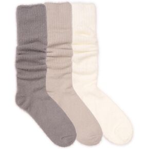 MUK LUKS Womens 3Pair Slouch Fuzzy Socks