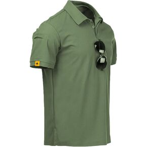 GEEK LIGHTING Mens Short Sleeve Polo Shirts Casual Collared T-Shirt for Golf Tennis