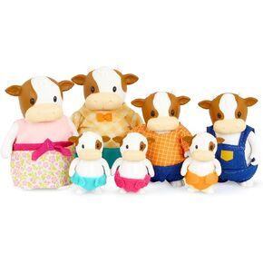 Li'l Woodzeez – The Woofwinkle Dog Family – Non Flocked – Set of 4 Collectible Posable Dog Figures with Storybook – Pretend Play Doll Figures – Gift Toy for Kids Age 3+