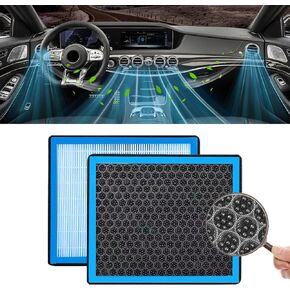 Cabin Air Filter Automotive Replacement CF10285, Activated Carbon Cabin Air Filter for 4Runner Highlander RAV4 Camry Corolla Sequoia Sienna Avalon Matrix Yaris, Air Filter to Adsorb PM2.5
