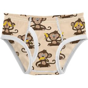 Fisyme Boys Underwear Soft Cotton Kids Toddler Briefs Underwear