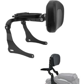 Motorcycle Multifunction Sissy Bar Driver Passenger Adjustable Backrest for Kawasaki Vulcan S 650 EN650 2015-2023 with Folding Luggage Rack Accessories