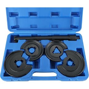 5PCS Coil Strut Spring Compressor Telescopic Repair Tool, Front Rear Axle Telescopic Repair Tool Kit, Compatible for Mercedes Benz W123 W210 (Black)