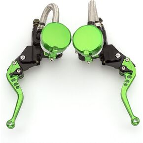 Universal 7/8" 22mm Motorcycle CNC Master Cylinder Dual Hydraulic Brake Clutch Levers Kit Reservoir Pump for 125cc-500cc Motorcycles/Sport bike/Street bike/Scooter
